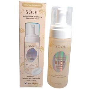 SOQU Moisturizing & Brightening Rice Bubble Toner Rice Extract + Hyaluronic Acid